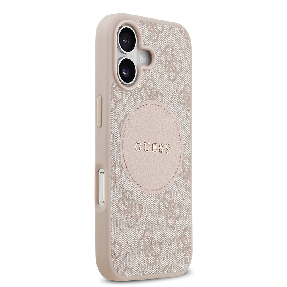 iPhone 17 Kılıf Guess Orijinal Lisanslı M-safe Şarj Özellikli Yazı Logolu Circle Classic Kılıf