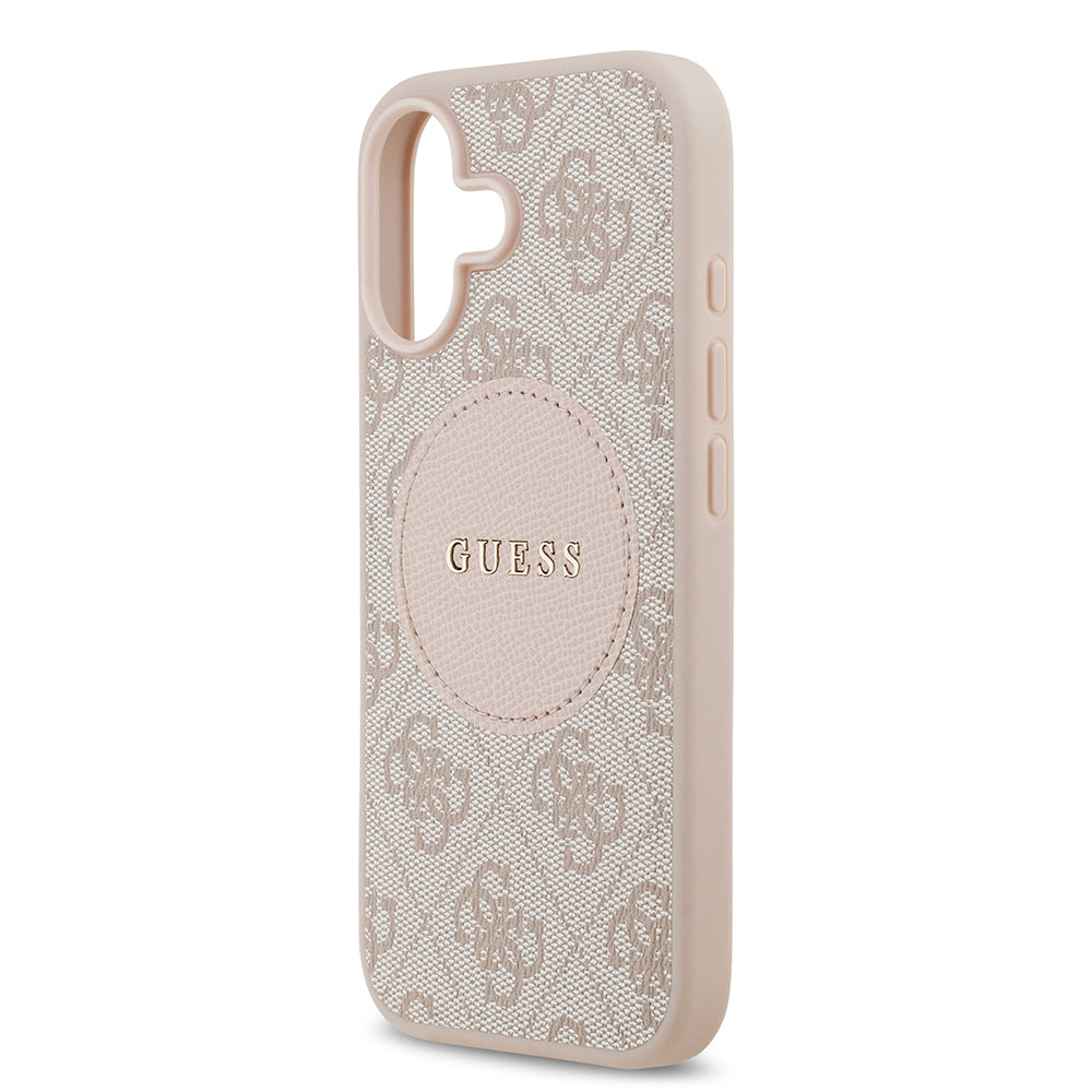 iPhone 17 Kılıf Guess Orijinal Lisanslı M-safe Şarj Özellikli Yazı Logolu Circle Classic Kılıf