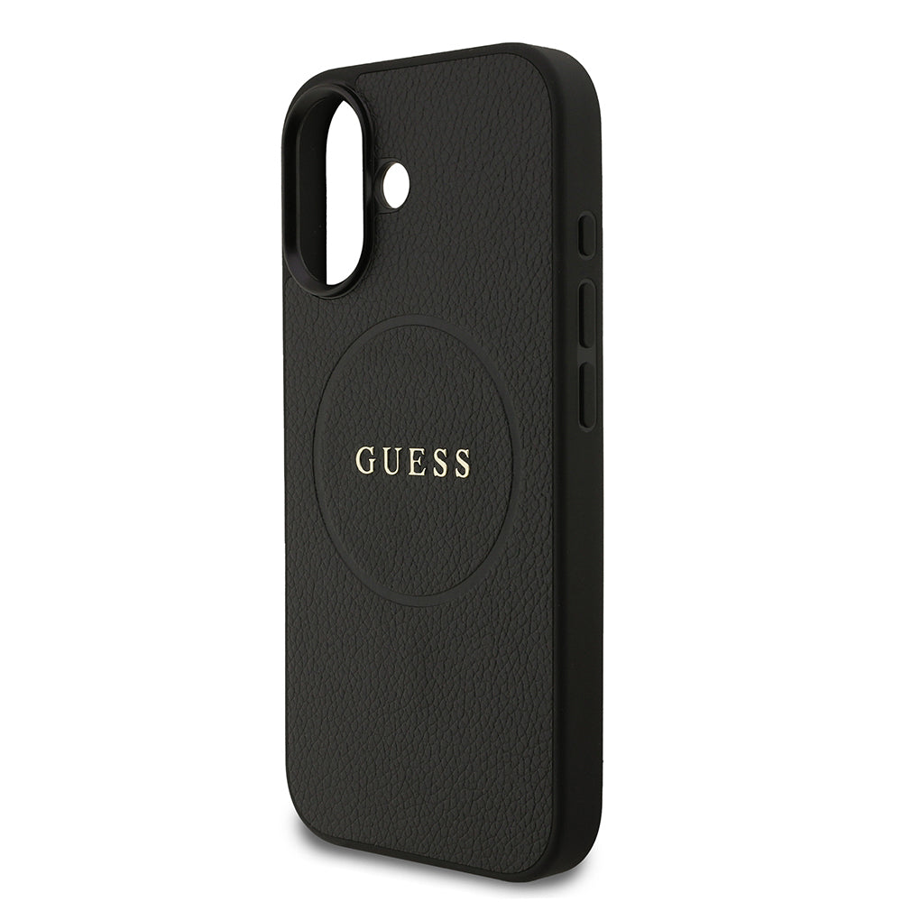 iPhone 17 Kılıf Guess Orijinal Lisanslı M-safe Şarj Özellikli Yazı Logolu PU Deri Kılıf