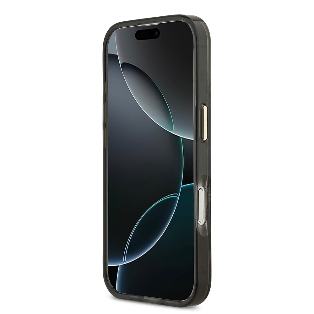 iPhone 17 Kılıf Guess Orijinal Lisanslı M-safe Şarj Özellikli Yazı Logolu Python Desenli Kılıf