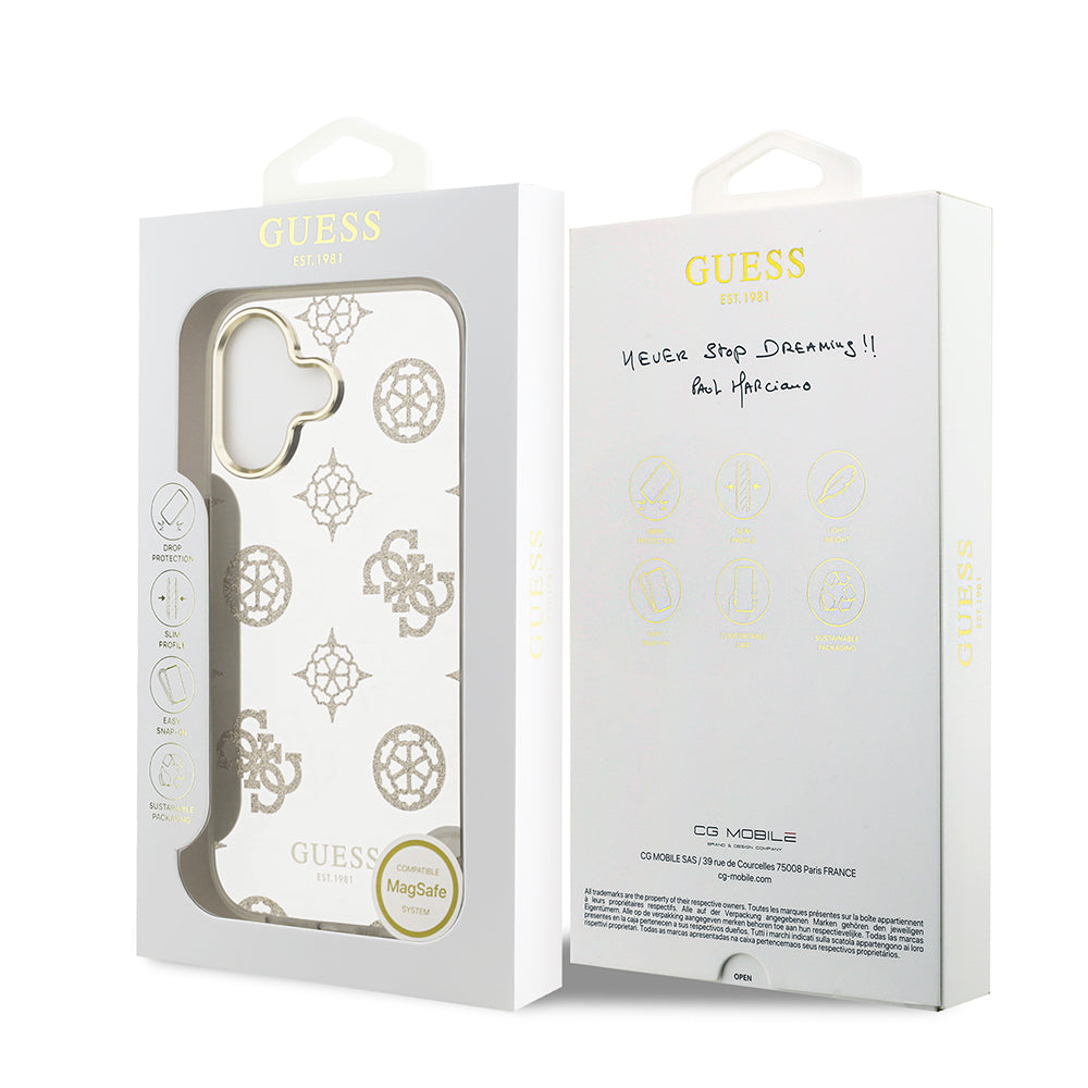 iPhone 17 Kılıf Guess Orijinal Lisanslı Metal Kamera Çerçeveli Simli Aynalı Kılıf