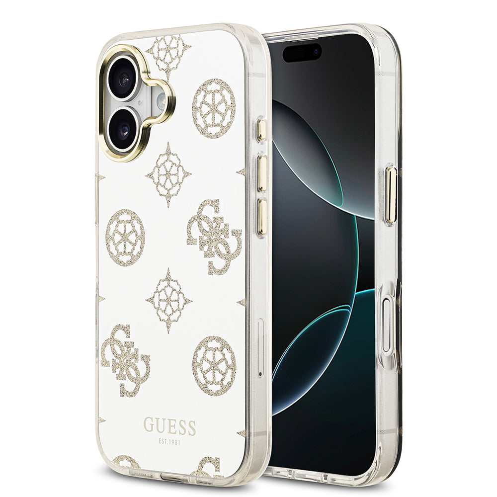 iPhone 17 Kılıf Guess Orijinal Lisanslı Metal Kamera Çerçeveli Simli Aynalı Kılıf