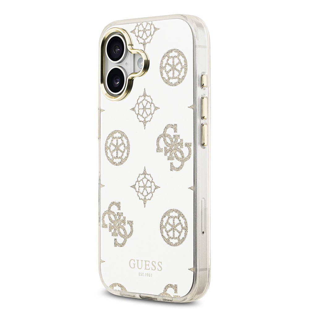 iPhone 17 Kılıf Guess Orijinal Lisanslı Metal Kamera Çerçeveli Simli Aynalı Kılıf