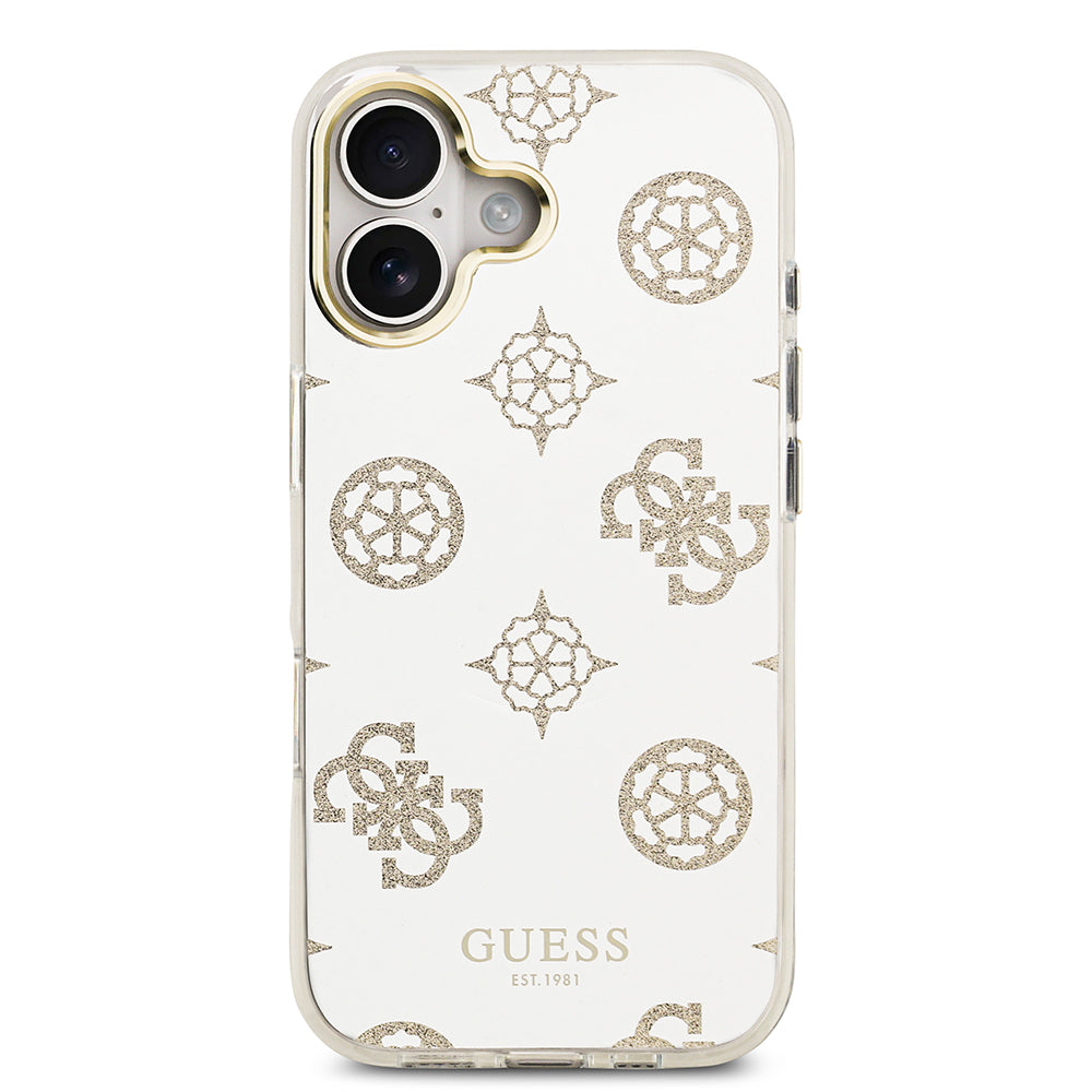 iPhone 17 Kılıf Guess Orijinal Lisanslı Metal Kamera Çerçeveli Simli Aynalı Kılıf