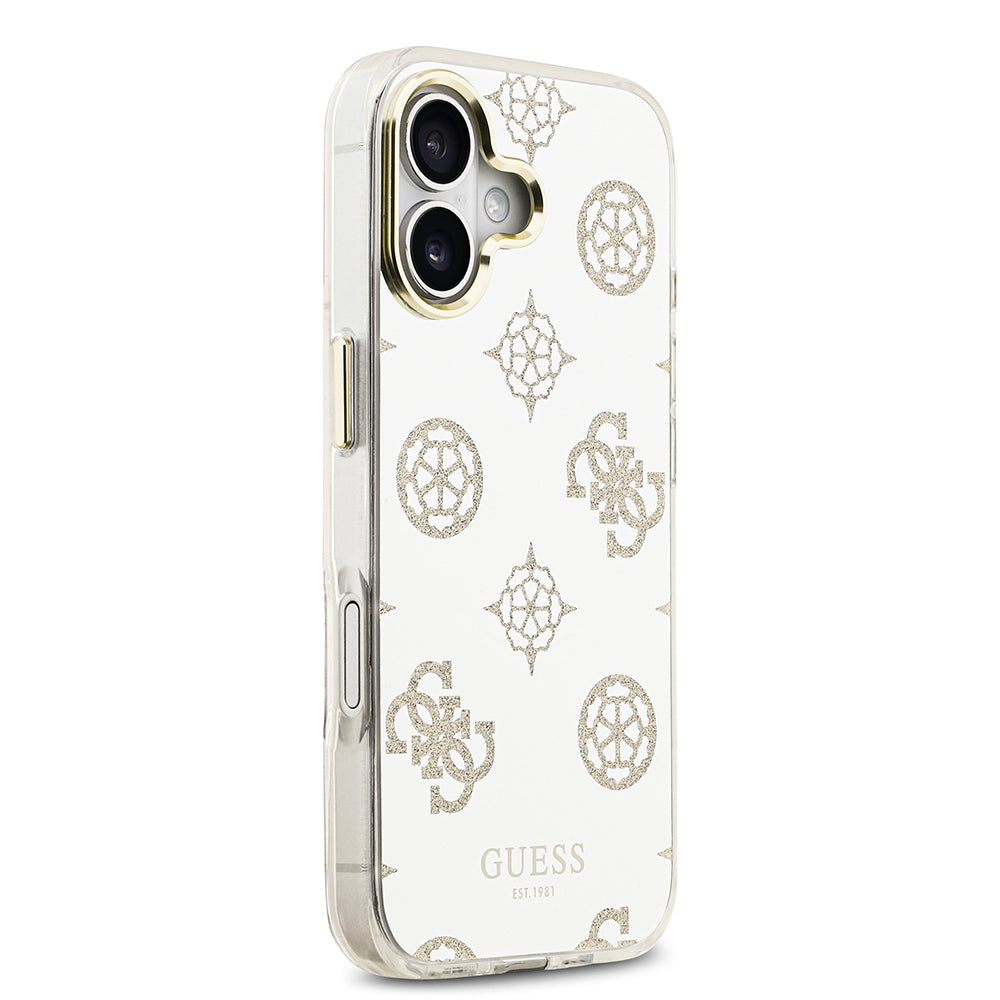 iPhone 17 Kılıf Guess Orijinal Lisanslı Metal Kamera Çerçeveli Simli Aynalı Kılıf