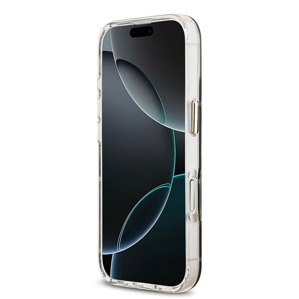 iPhone 17 Kılıf Guess Orijinal Lisanslı Metal Kamera Çerçeveli Simli Aynalı Kılıf