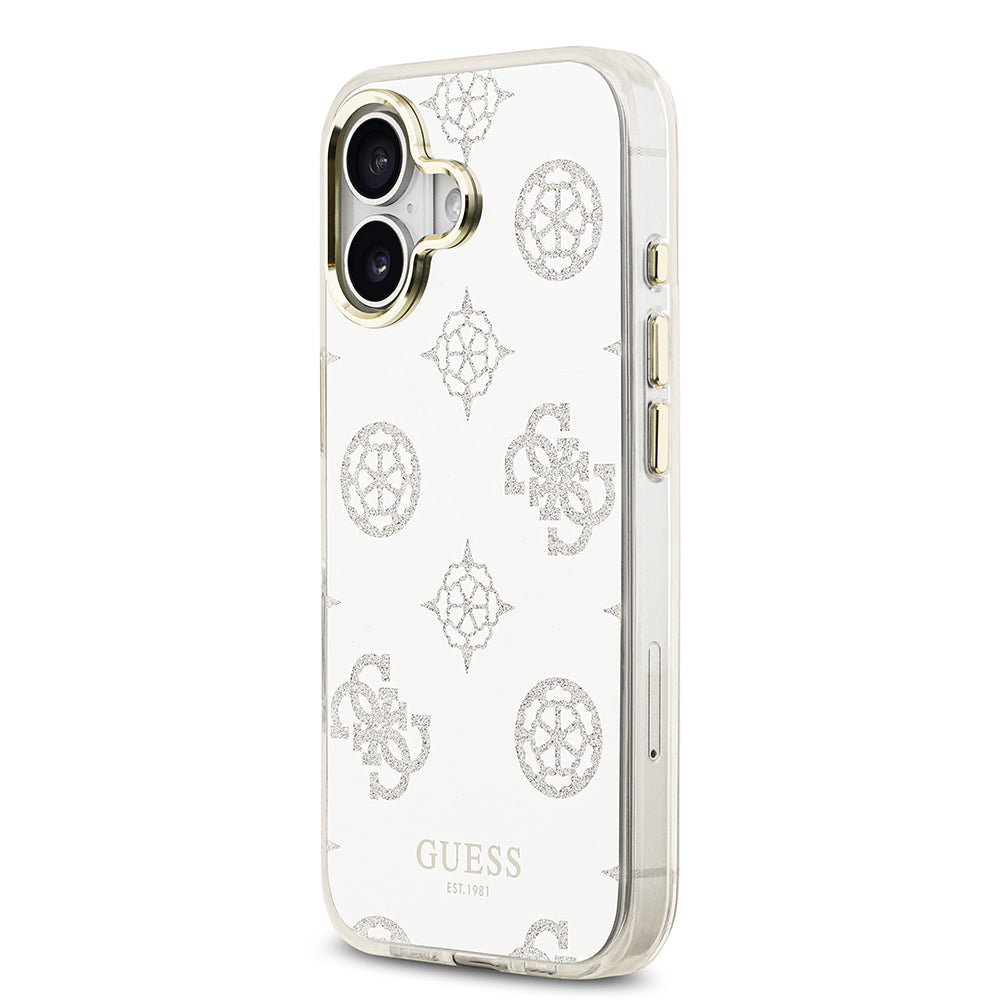 iPhone 17 Kılıf Guess Orijinal Lisanslı Metal Kamera Çerçeveli Simli Aynalı Kılıf