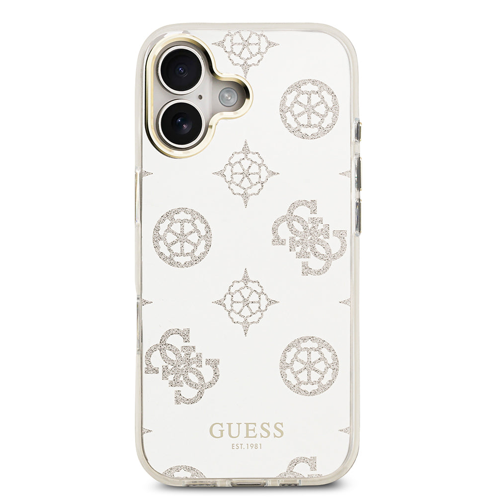 iPhone 17 Kılıf Guess Orijinal Lisanslı Metal Kamera Çerçeveli Simli Aynalı Kılıf