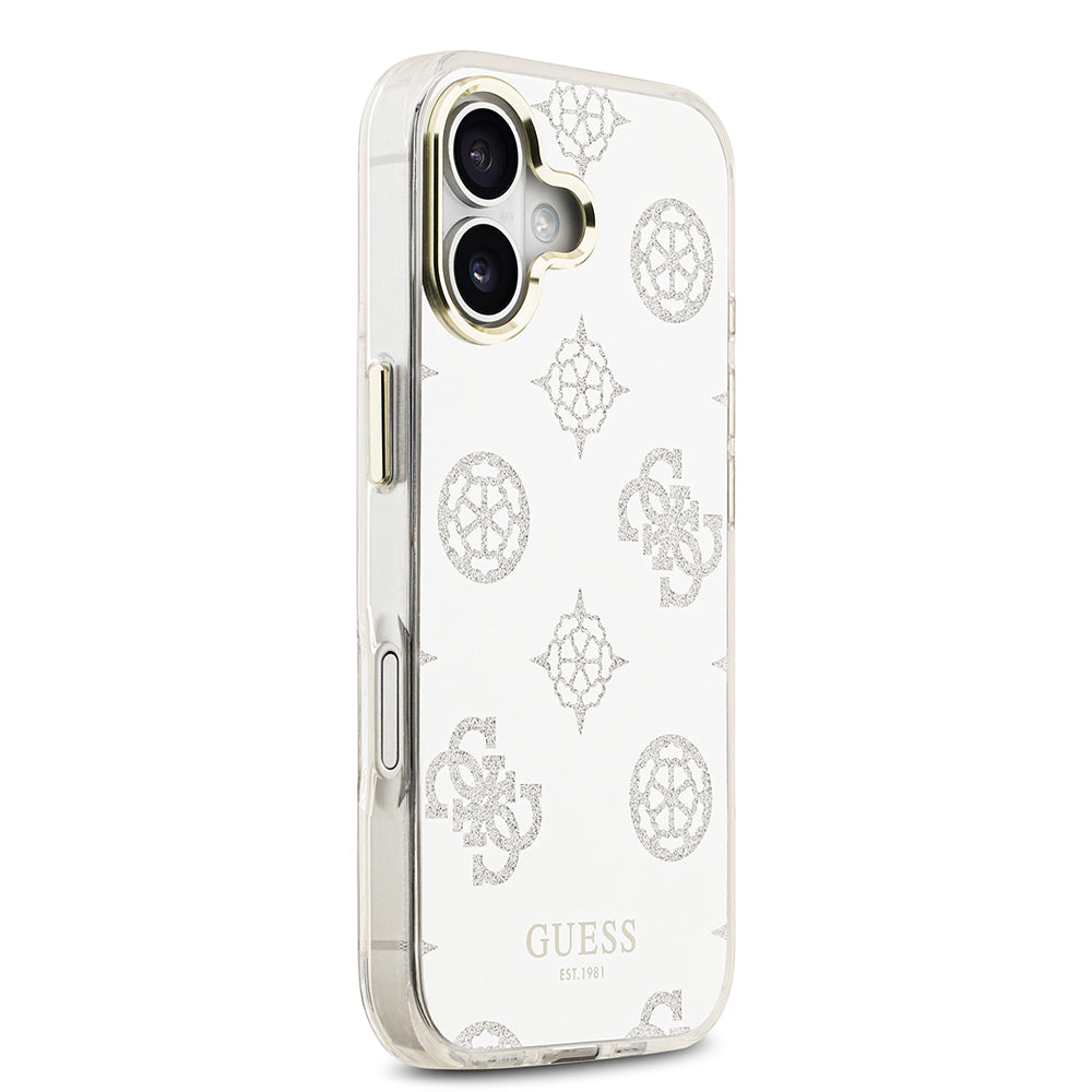 iPhone 17 Kılıf Guess Orijinal Lisanslı Metal Kamera Çerçeveli Simli Aynalı Kılıf