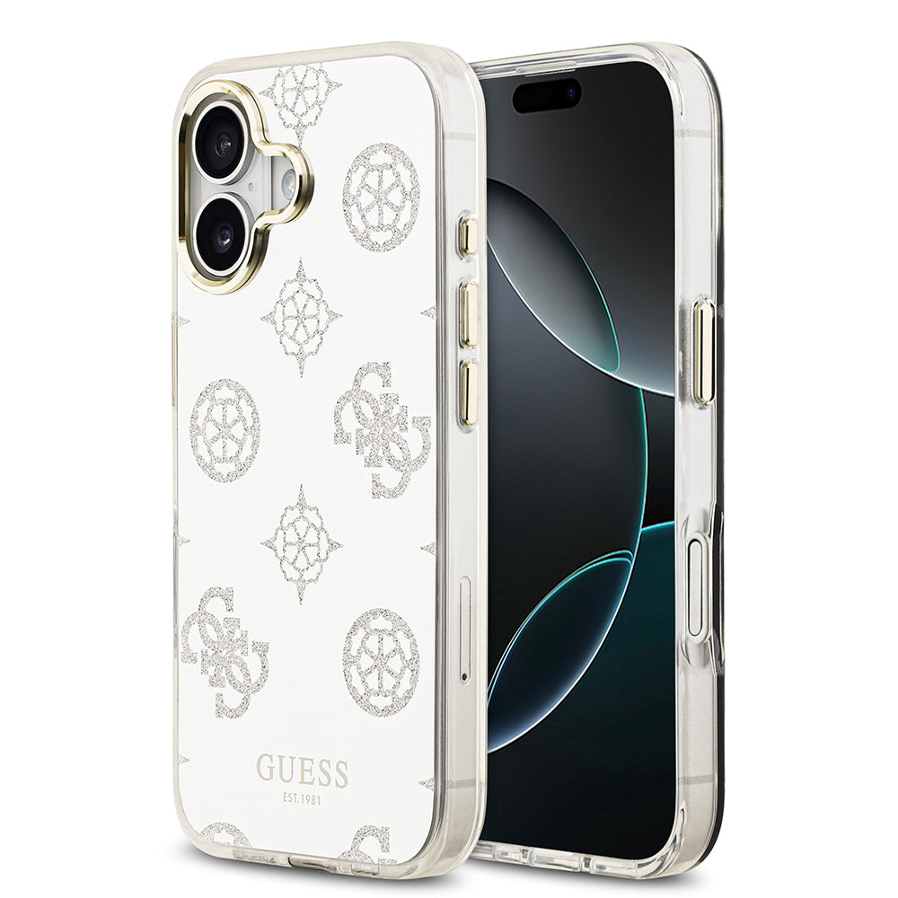 iPhone 17 Kılıf Guess Orijinal Lisanslı Metal Kamera Çerçeveli Simli Aynalı Kılıf