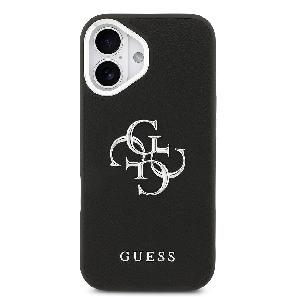 iPhone 17 Kılıf Guess Orijinal Lisanslı PU Deri 4G Büyük Metal Logo Dizaynlı Kılıf