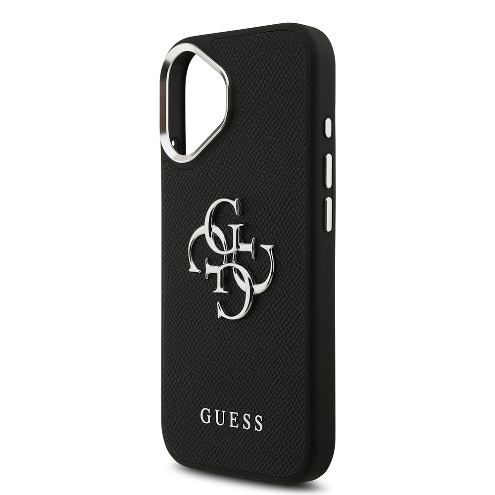 iPhone 17 Kılıf Guess Orijinal Lisanslı PU Deri 4G Büyük Metal Logo Dizaynlı Kılıf