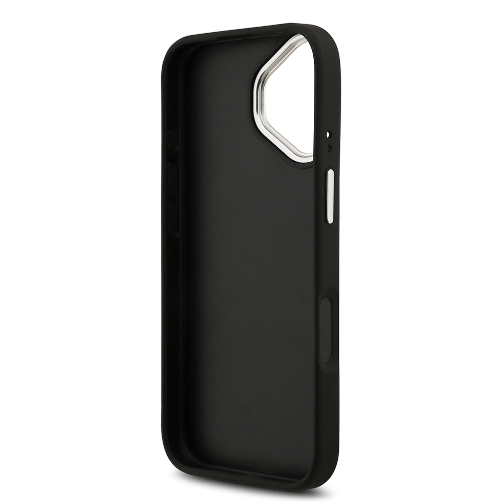 iPhone 17 Kılıf Guess Orijinal Lisanslı PU Deri 4G Büyük Metal Logo Dizaynlı Kılıf
