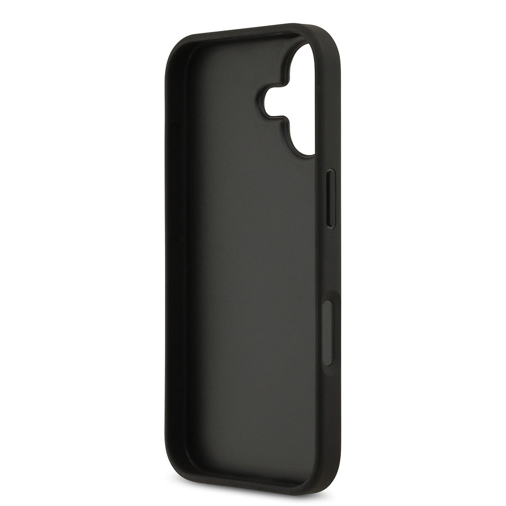 iPhone 17 Kılıf Guess Orijinal Lisanslı PU Deri 4G Desenli Üçgen Logolu Kılıf