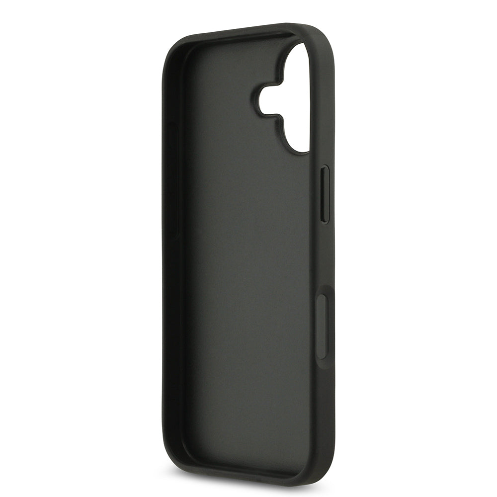 iPhone 17 Kılıf Guess Orijinal Lisanslı Taşlı Arka Yüzey Üçgen Logolu Kılıf