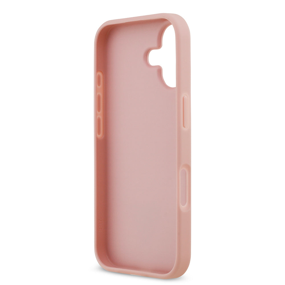 iPhone 17 Kılıf Guess Orijinal Lisanslı Taşlı Arka Yüzey Üçgen Logolu Kılıf