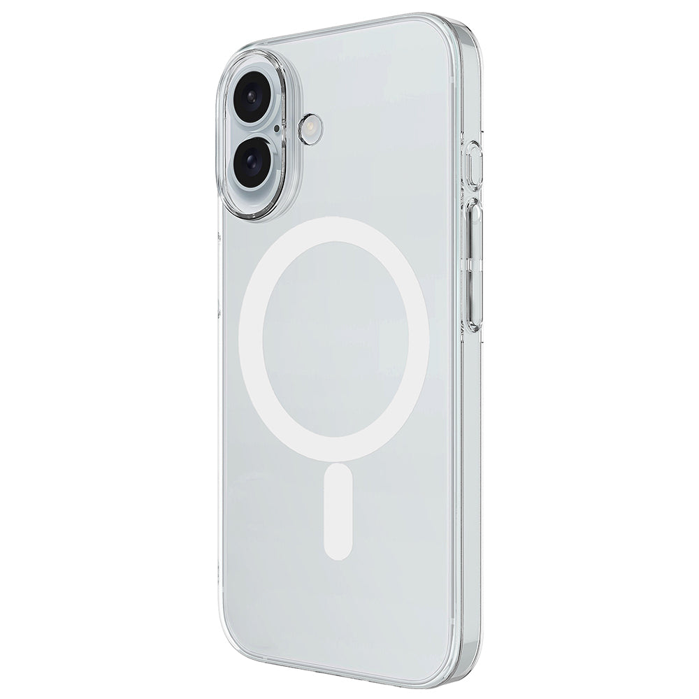 iPhone 17 Kılıf IC Çipli M-Safe Şarj Özellikli Şeffaf Kamera Çerçeveli Zore Toledo Kılıf
