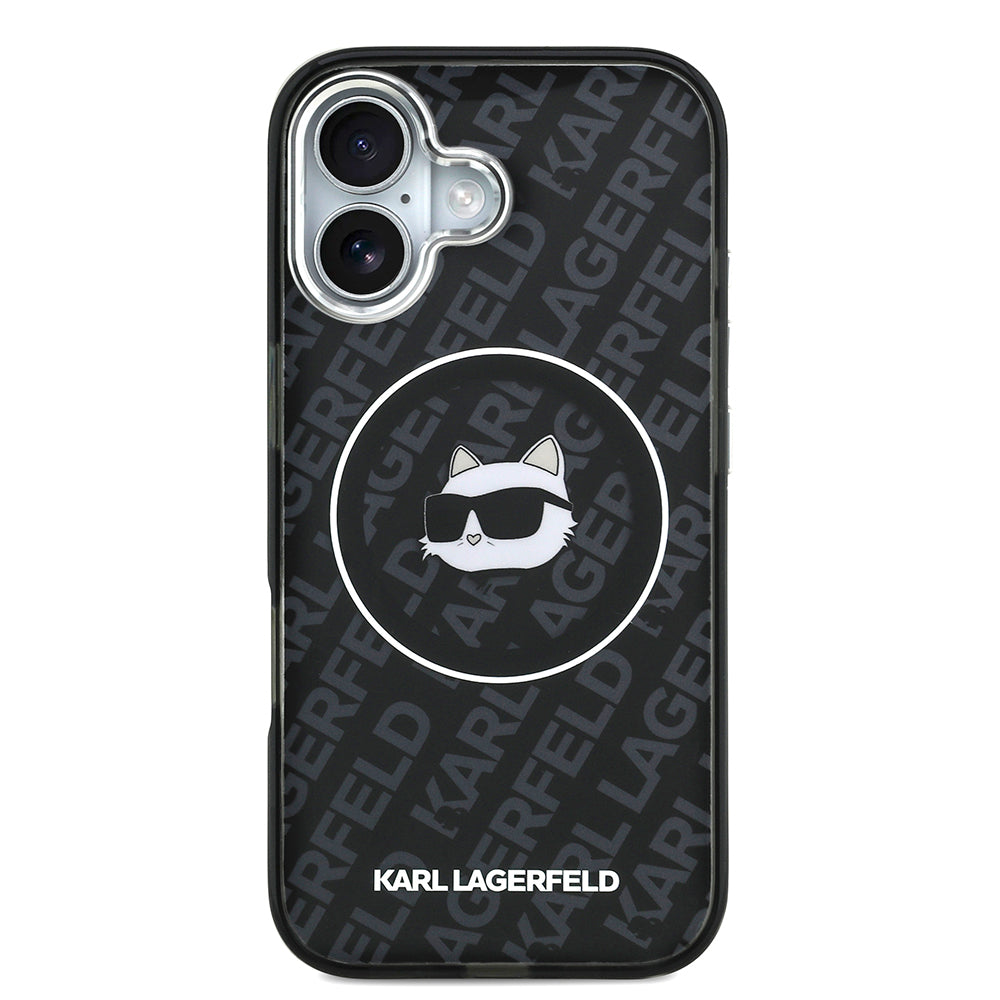 iPhone 17 Kılıf Karl Lagerfeld Orijinal Lisanslı IML Baskılı Choupette Heads Kılıf