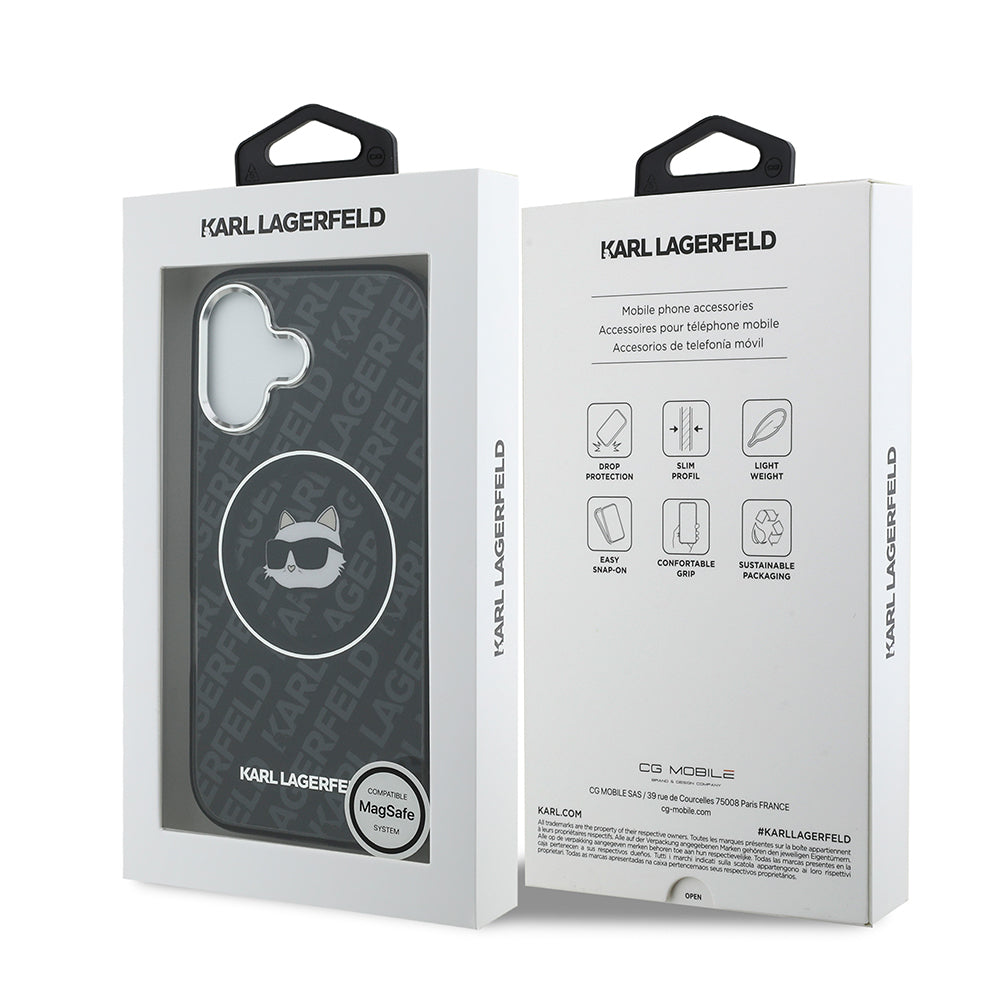 iPhone 17 Kılıf Karl Lagerfeld Orijinal Lisanslı IML Baskılı Choupette Heads Kılıf