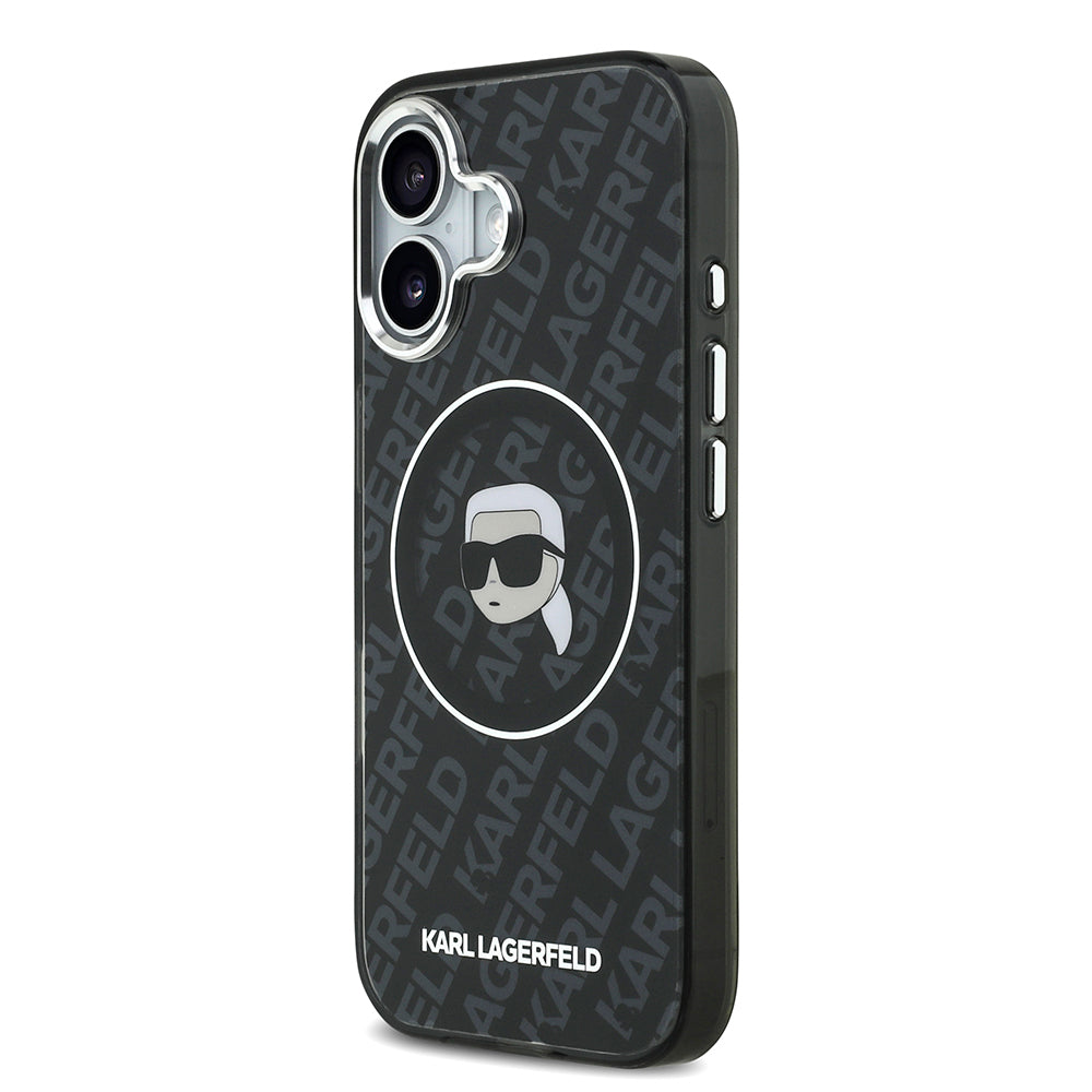 iPhone 17 Kılıf Karl Lagerfeld Orijinal Lisanslı IML Baskılı KL Heads Kılıf