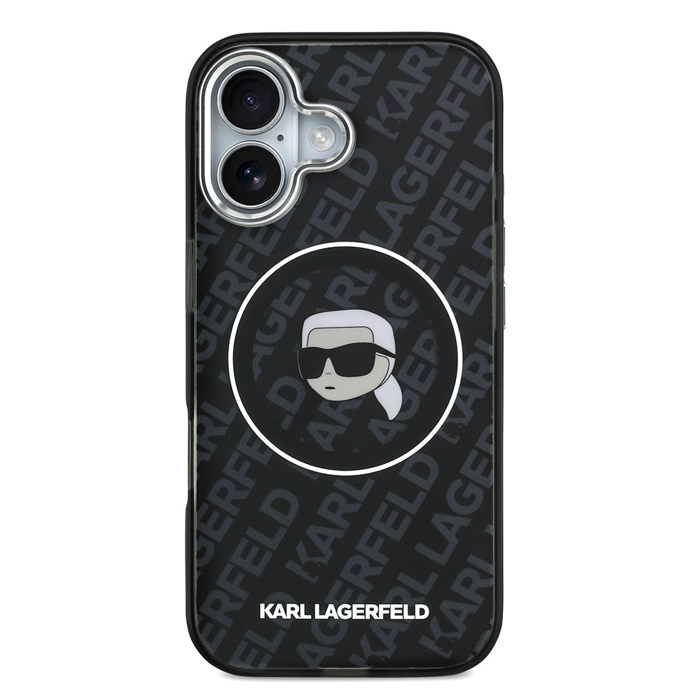 iPhone 17 Kılıf Karl Lagerfeld Orijinal Lisanslı IML Baskılı KL Heads Kılıf