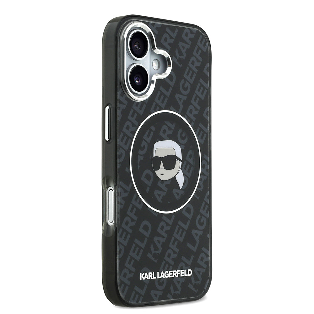 iPhone 17 Kılıf Karl Lagerfeld Orijinal Lisanslı IML Baskılı KL Heads Kılıf