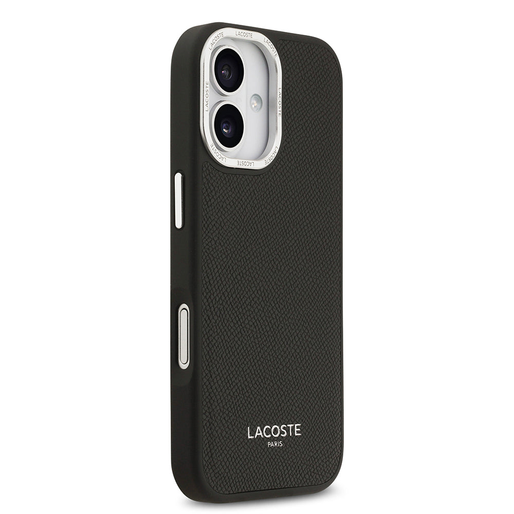 iPhone 17 Kılıf Lacoste Orijinal Lisanslı M-safe Şarj Özellikli Champs Elysees PU Deri Tasarımlı Kılıf