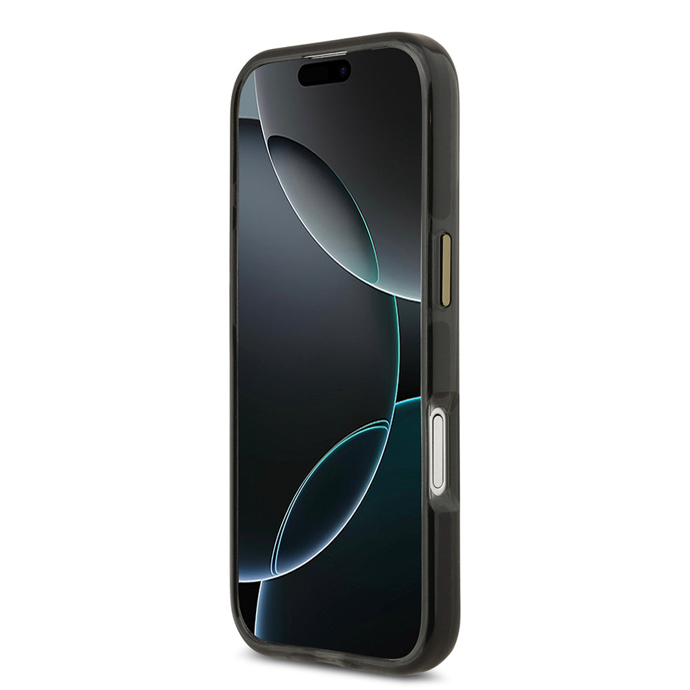 iPhone 17 Kılıf Lacoste Orijinal Lisanslı M-safe Şarj Özellikli Gold Timsah Logolu Buzlu Kılıf