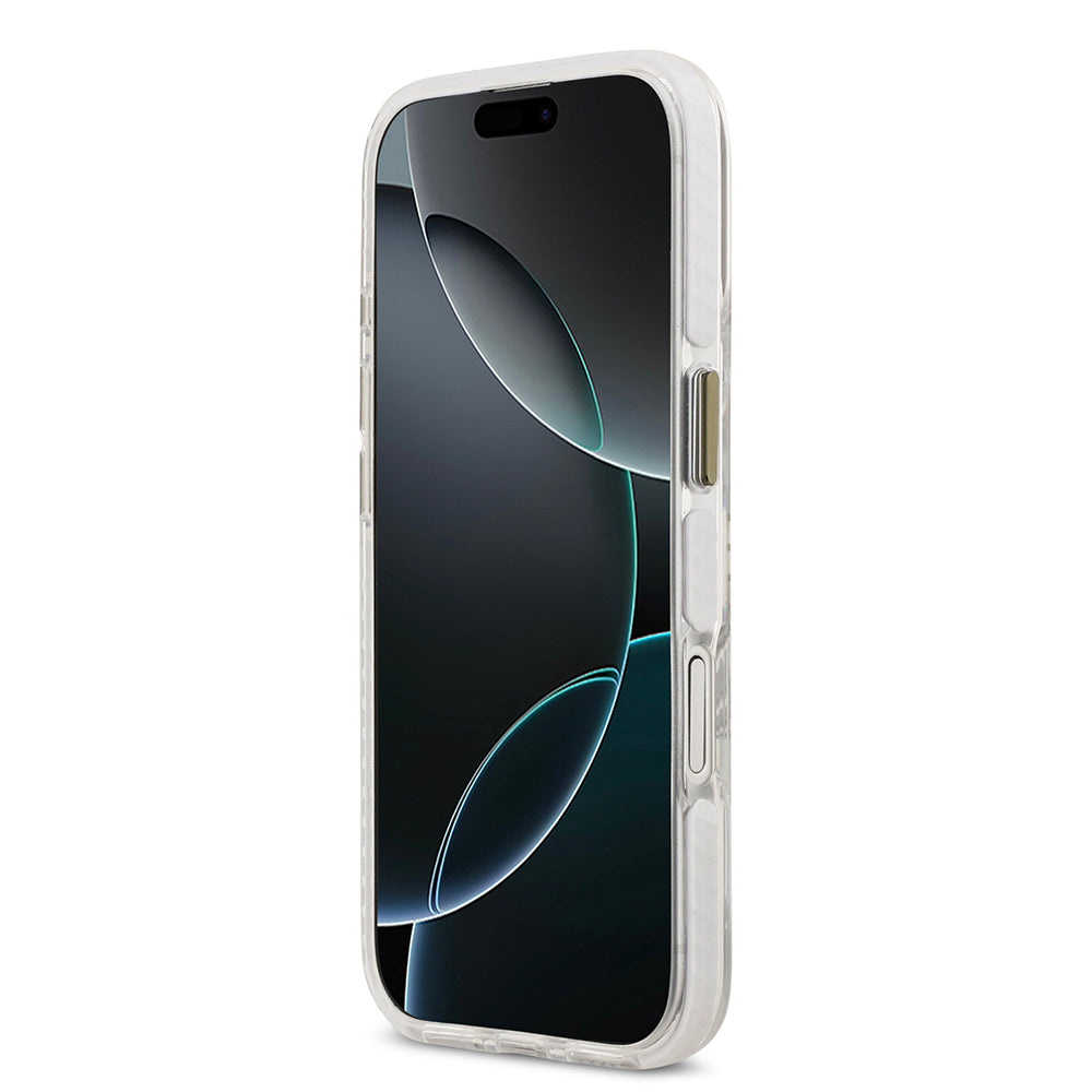 iPhone 17 Kılıf Lacoste Orijinal Lisanslı M-safe Şarj Özellikli Gold Timsah Logolu Buzlu Kılıf