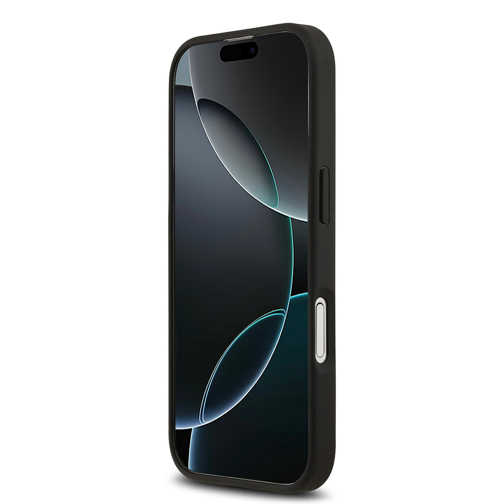 iPhone 17 Kılıf Lacoste Orijinal Lisanslı M-safe Şarj Özellikli PU Deri Tasarımlı Kartlıklı Karışık Monogram Desenli Kılıf