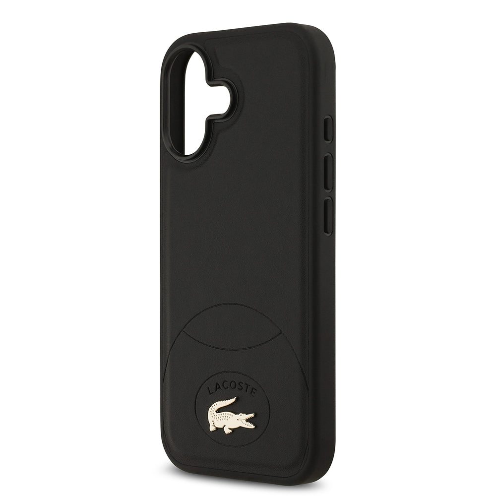 iPhone 17 Kılıf Lacoste Orijinal Lisanslı M-safe Şarj Özellikli PU Deri Tasarımlı Metal Logolu Kılıf