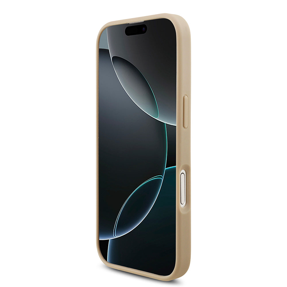 iPhone 17 Kılıf Lacoste Orijinal Lisanslı M-safe Şarj Özellikli PU Pike Desenli Metal Logolu Kartlıklı Kılıf