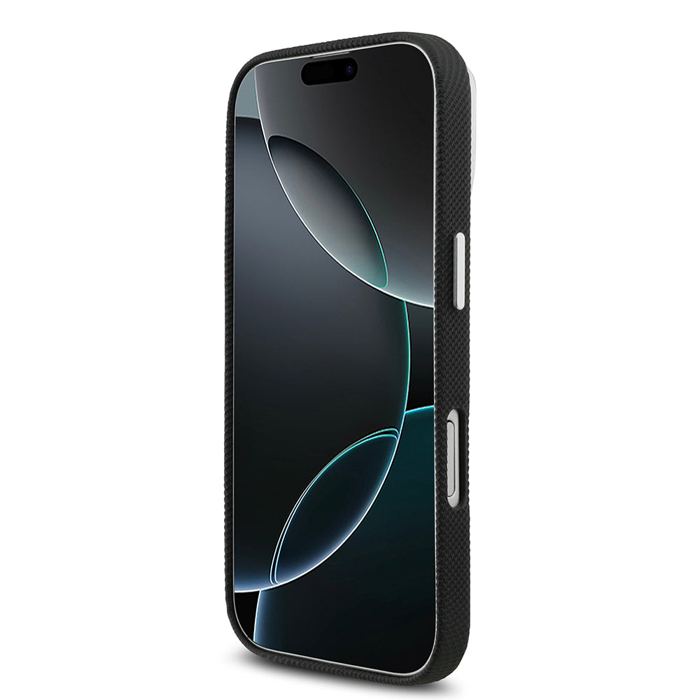 iPhone 17 Kılıf Lacoste Orijinal Lisanslı M-Safe Şarj Özellikli PVC Pike Desenli Arka Yüzey İkonik Timsah Dokuma Logolu Kılıf