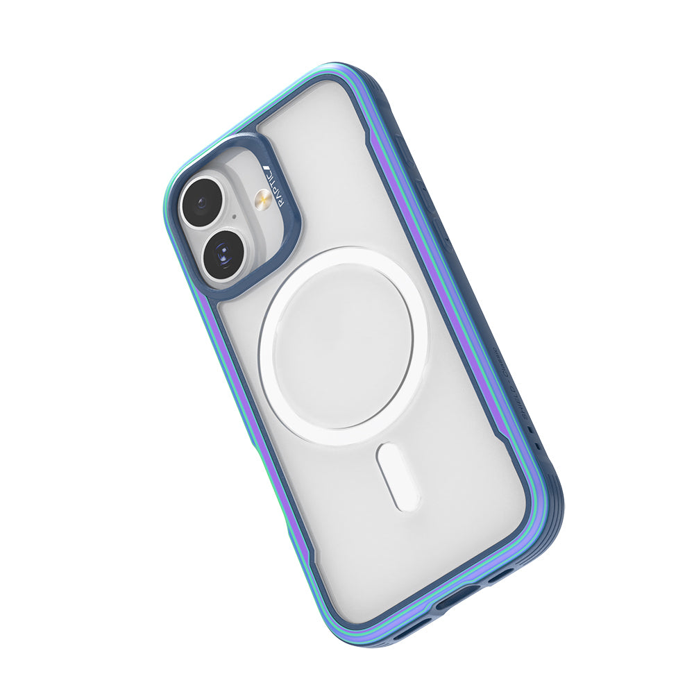 iPhone 17 Kılıf M-safe Şarj Özellikli Airbagli Raptic Shield Serisi Şeffaf Arka Yüzey Kılıf