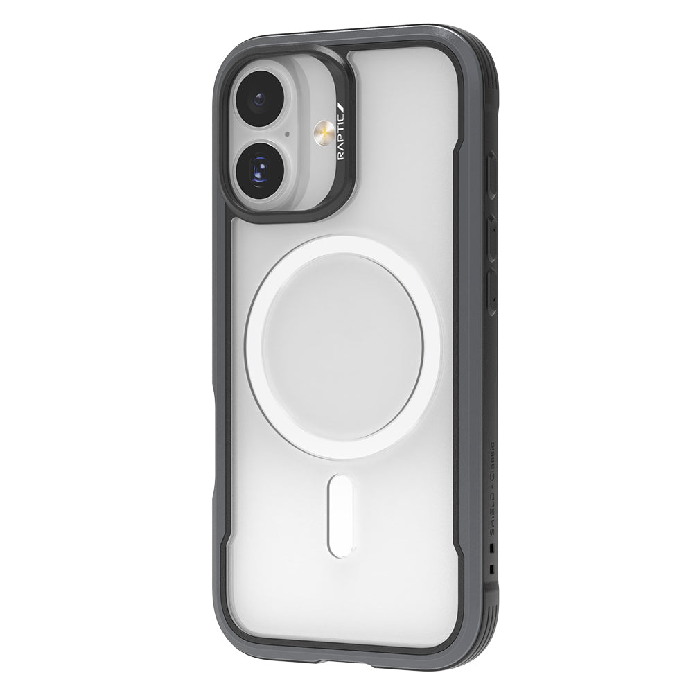 iPhone 17 Kılıf M-safe Şarj Özellikli Airbagli Raptic Shield Serisi Şeffaf Arka Yüzey Kılıf