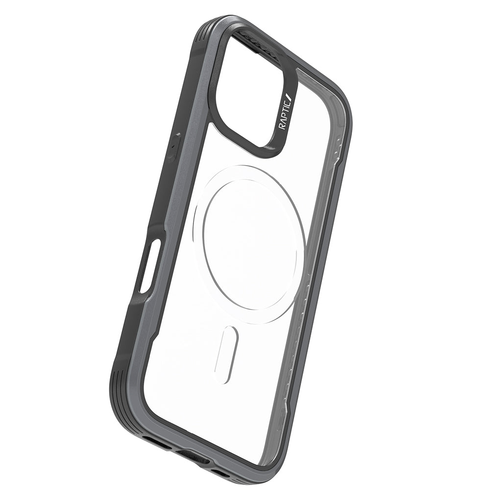 iPhone 17 Kılıf M-safe Şarj Özellikli Airbagli Raptic Shield Serisi Şeffaf Arka Yüzey Kılıf