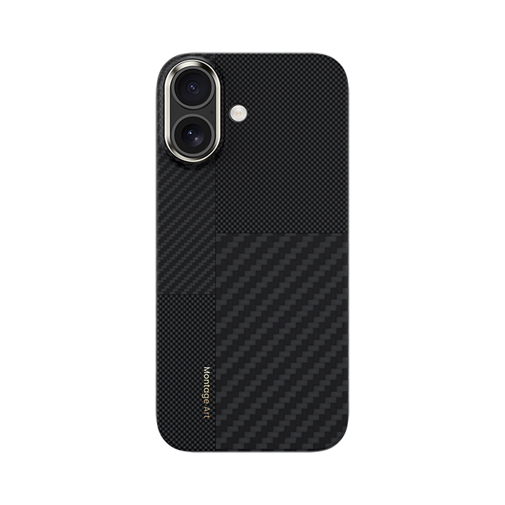 iPhone 17 Kılıf M-safe Şarj Özellikli Karbon Fiber Benks Montage ArmorAir Kevlar Kılıf