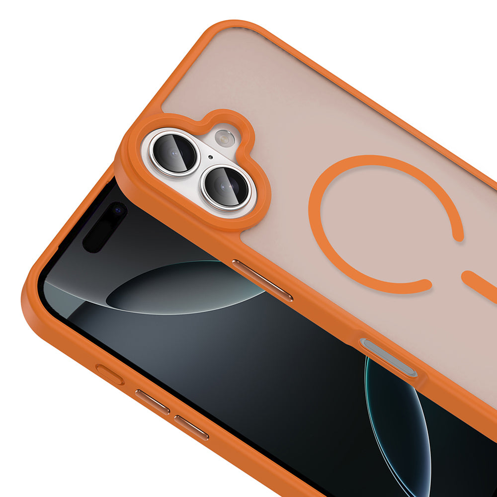 iPhone 17 Kılıf M-safe Şarj Özellikli Mat Arka Yüzey Zore Sio Kılıf