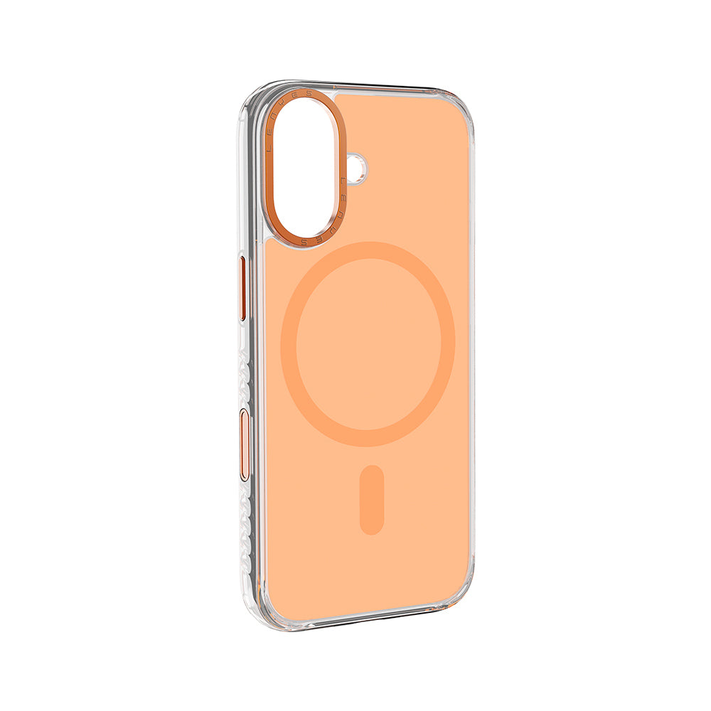 iPhone 17 Kılıf M-safe Şarj Özellikli Metal Kamera Çerçeveli Airbag Tasarımlı Lenyes CK221 Sert PC Kılıf