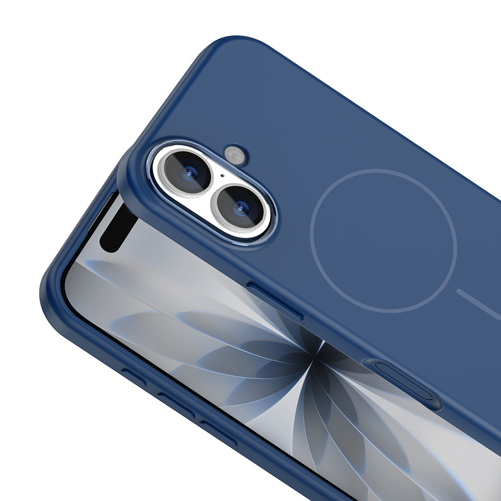 iPhone 17 Kılıf M-Safe Şarj Özellikli Metal Kamera Çerçeveli Zore Edi Silikon Kılıf