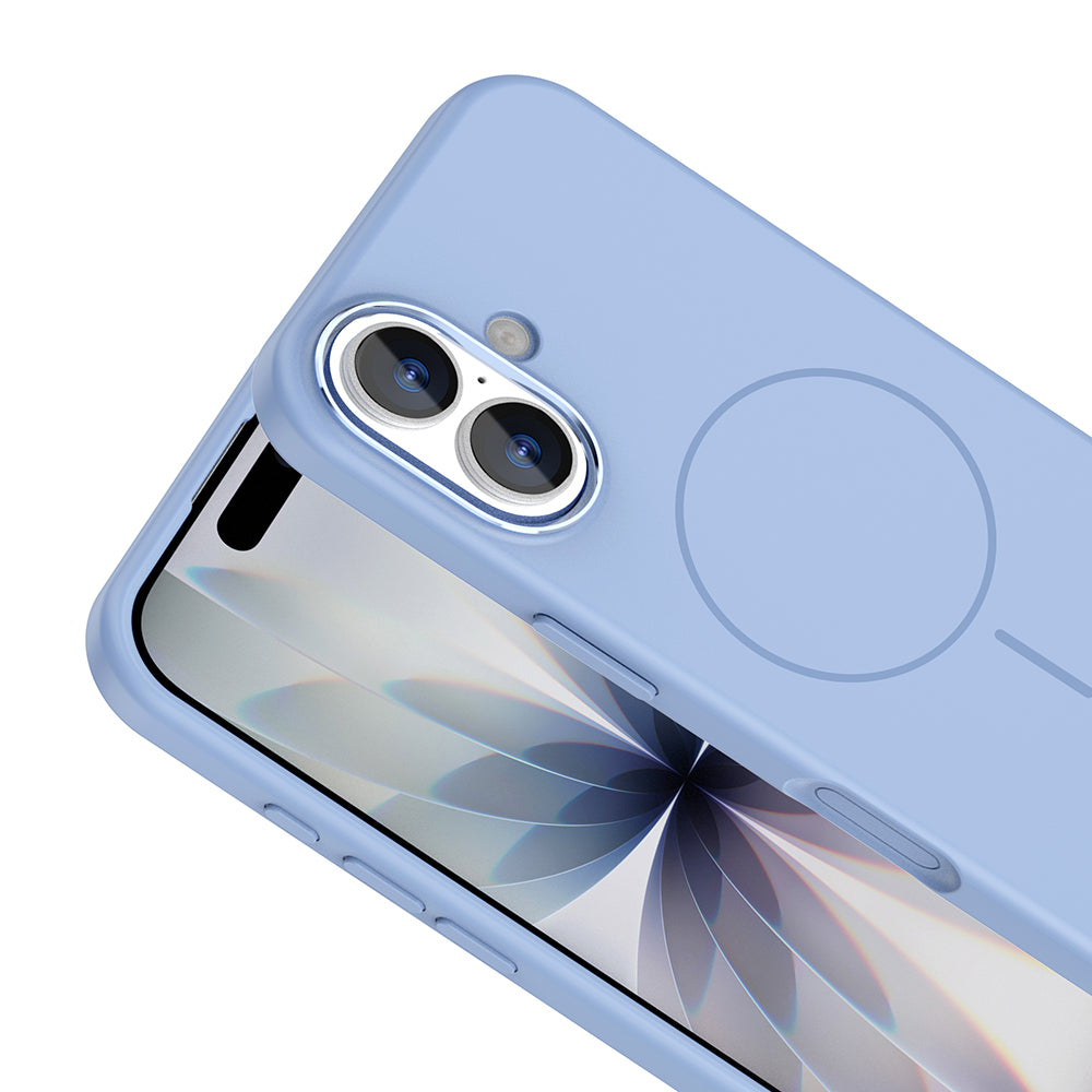 iPhone 17 Kılıf M-Safe Şarj Özellikli Metal Kamera Çerçeveli Zore Edi Silikon Kılıf