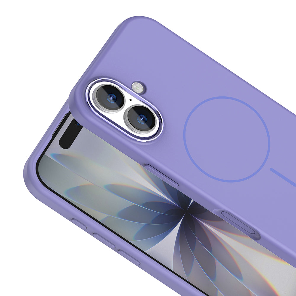 iPhone 17 Kılıf M-Safe Şarj Özellikli Metal Kamera Çerçeveli Zore Edi Silikon Kılıf