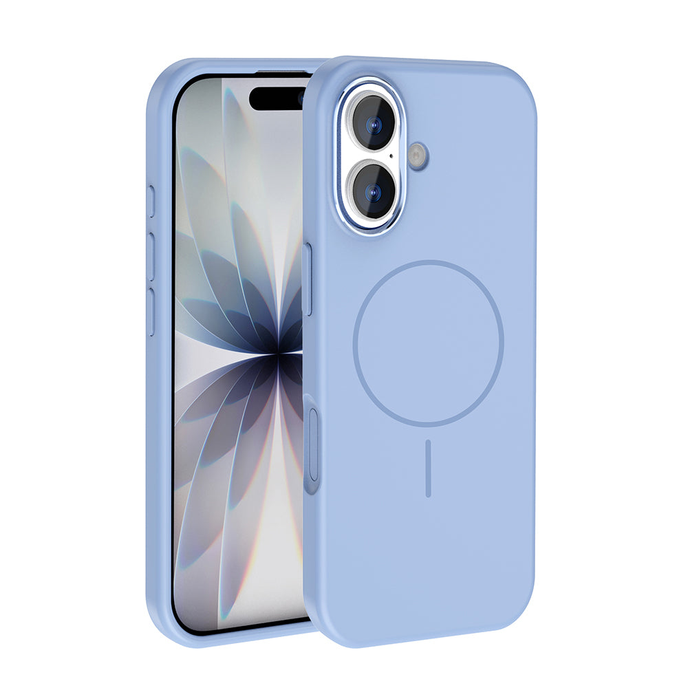 iPhone 17 Kılıf M-Safe Şarj Özellikli Metal Kamera Çerçeveli Zore Edi Silikon Kılıf