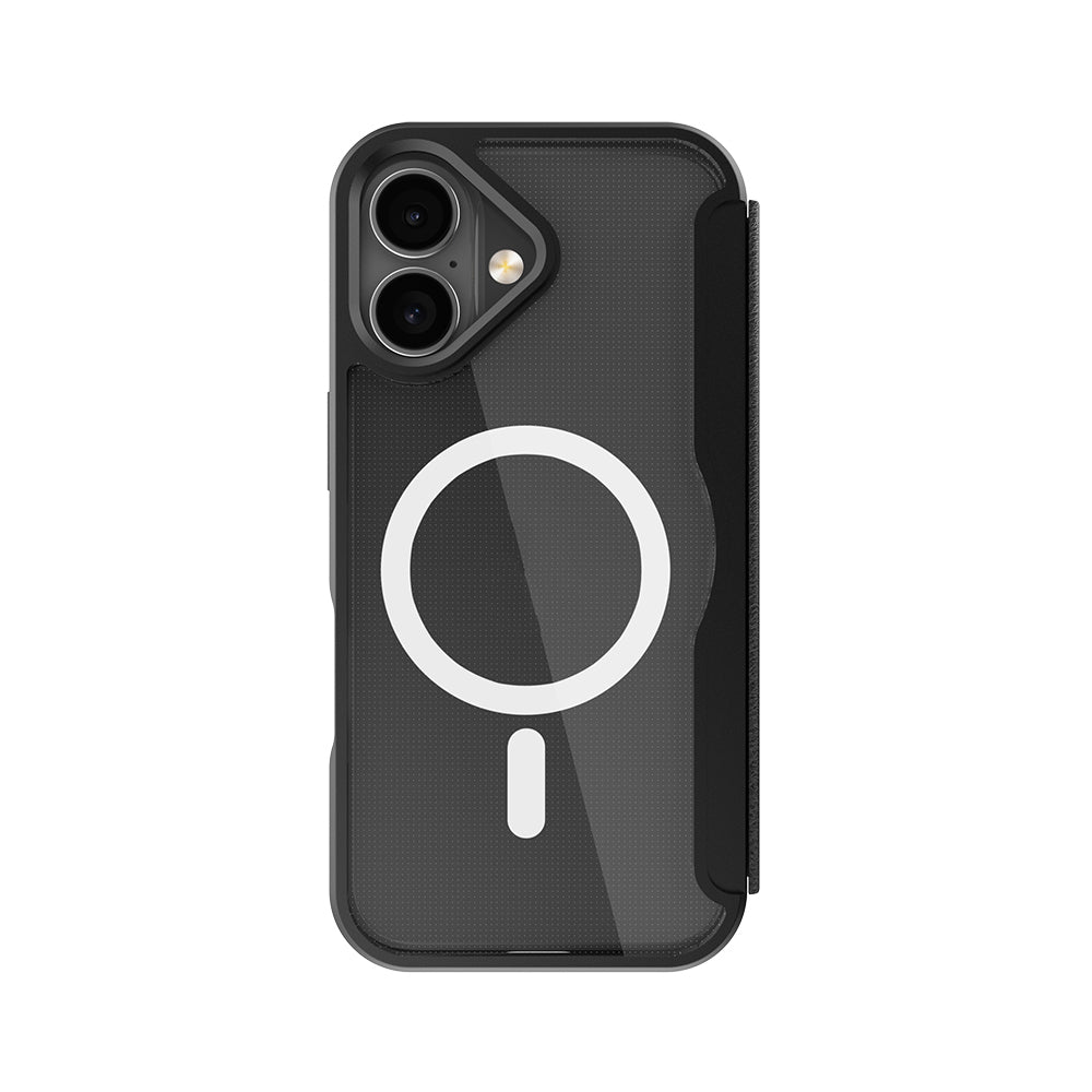 iPhone 17 Kılıf M-Safe Şarj Özellikli Raptic Air Folio Şeffaf Kartlıklı Kılıf