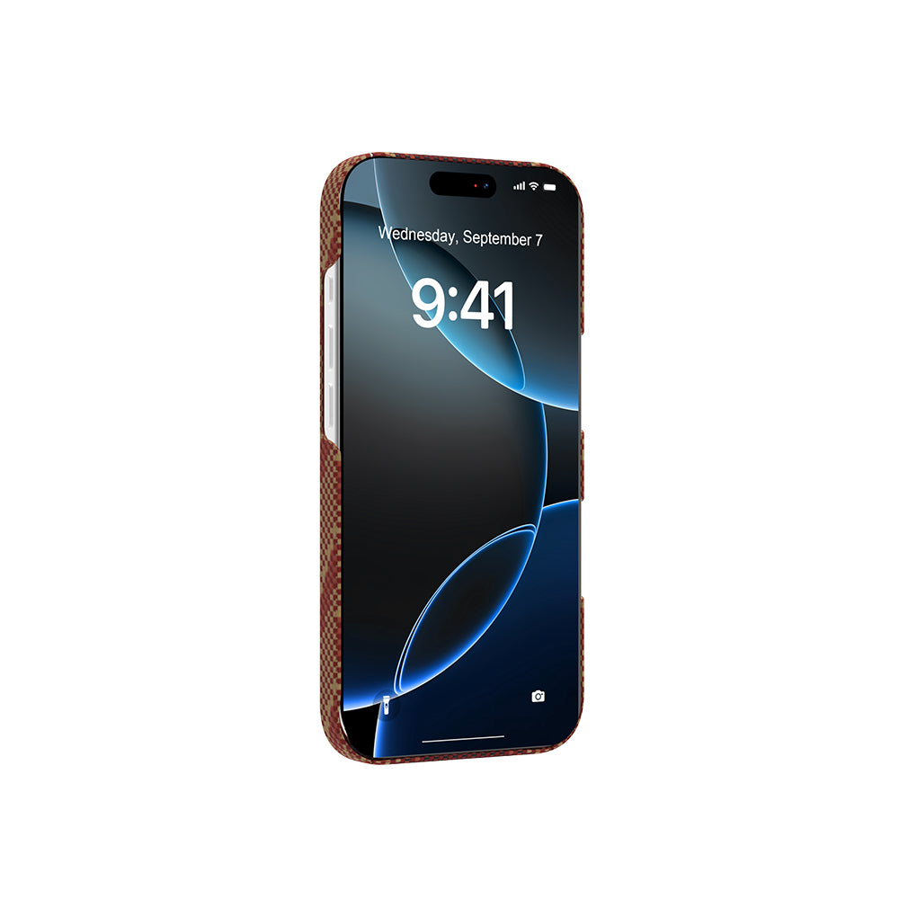 iPhone 17 Kılıf M-safe Şarj Özellikli Raptic Aramid Skin Bionic Serisi Karbon Kılıf