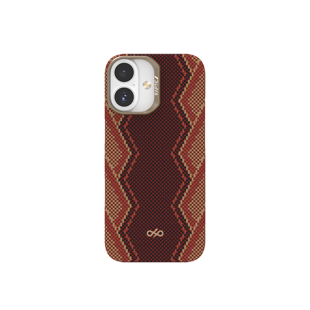 iPhone 17 Kılıf M-safe Şarj Özellikli Raptic Aramid Skin Bionic Serisi Karbon Kılıf