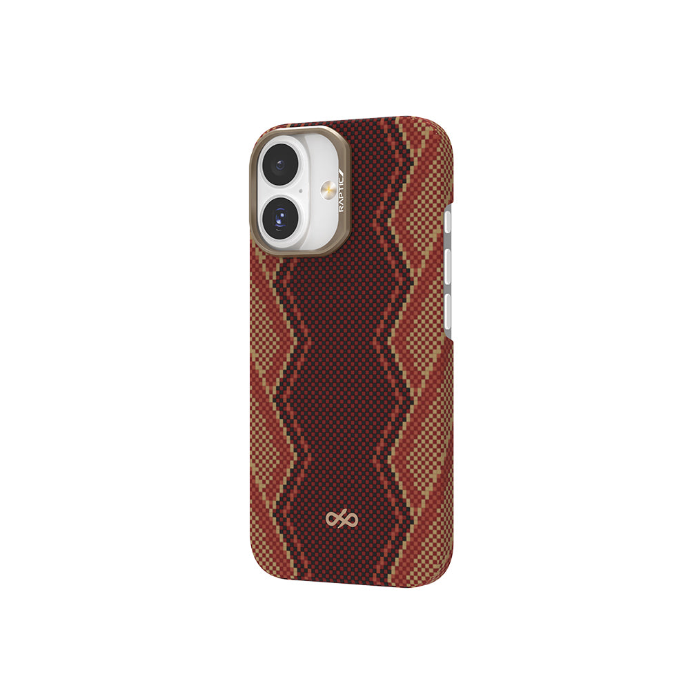 iPhone 17 Kılıf M-safe Şarj Özellikli Raptic Aramid Skin Bionic Serisi Karbon Kılıf