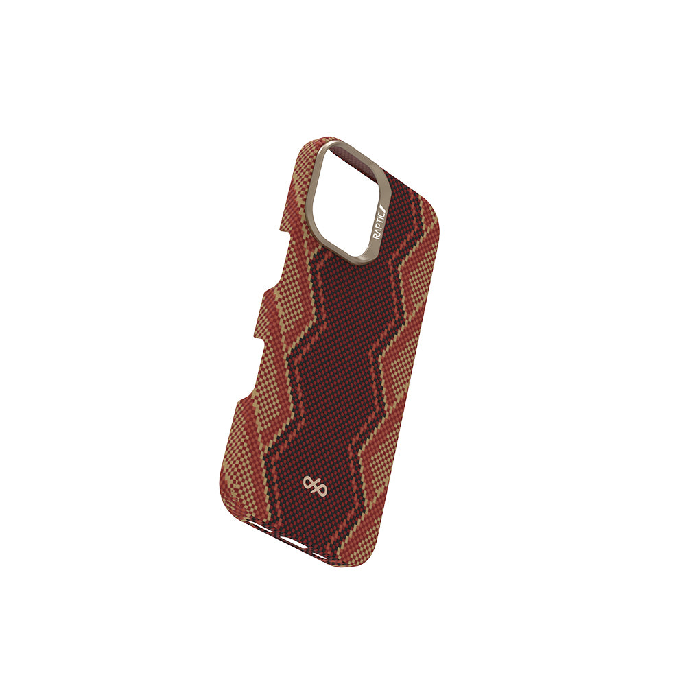 iPhone 17 Kılıf M-safe Şarj Özellikli Raptic Aramid Skin Bionic Serisi Karbon Kılıf
