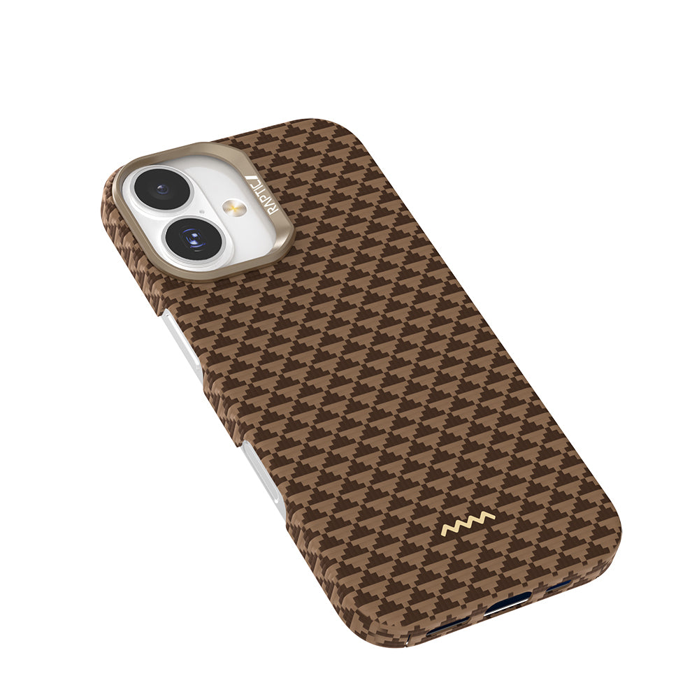 iPhone 17 Kılıf M-safe Şarj Özellikli Raptic Aramid Skin Origin Serisi Karbon Kılıf