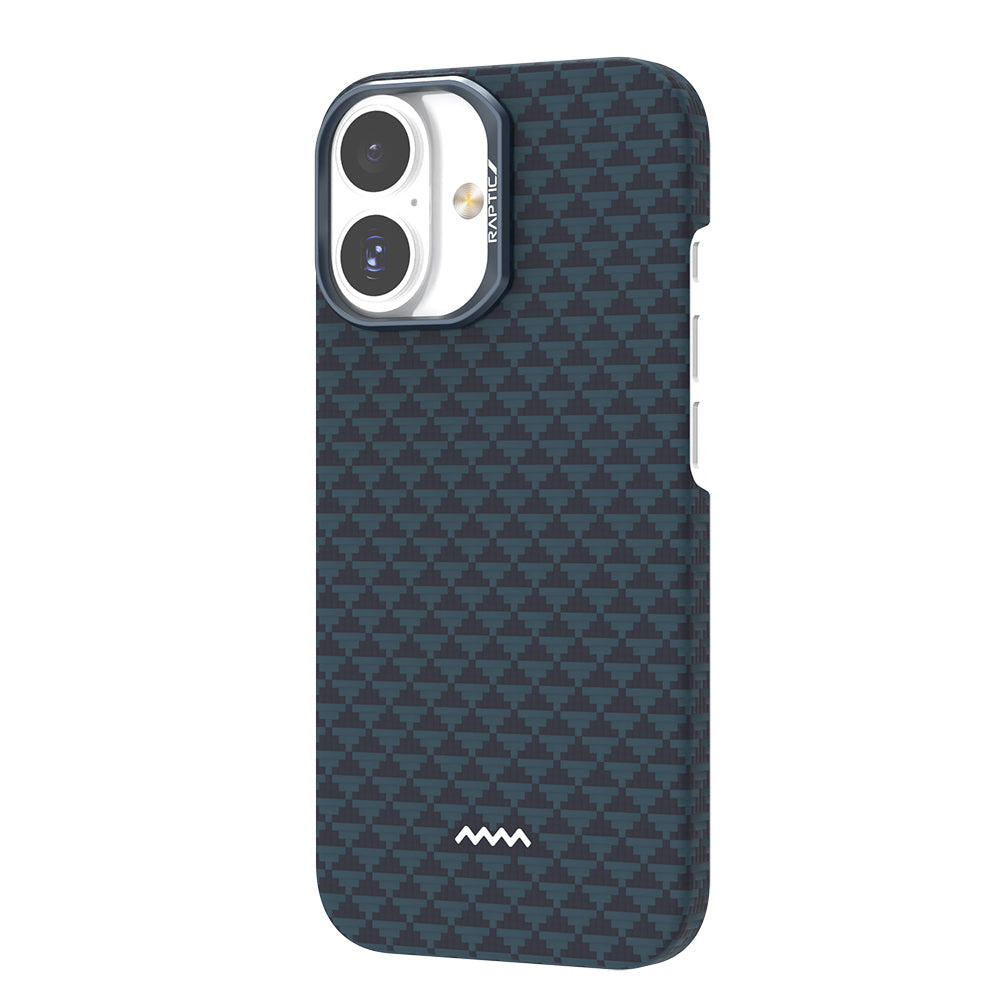 iPhone 17 Kılıf M-safe Şarj Özellikli Raptic Aramid Skin Origin Serisi Karbon Kılıf